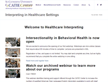 Tablet Screenshot of healthcareinterpreting.org